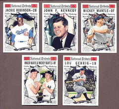 1961 Topps Retro Set W Mantle Maris Lou Gehrig Jackie Robinson John F Kennedy