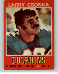 1974 Town Talk #005 Larry Csonka Dolphins VG-EX 345491