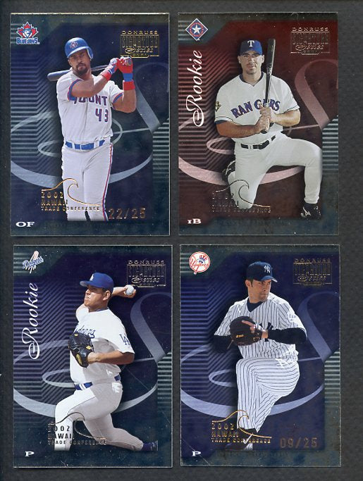 2002 Hawaii Donruss Signature Lot of 4 w/Mussina Mondesi Hafner 357234