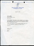 1971 Allan Bud Selig Milwaukee Brewers Letterhead w/Logo 365571