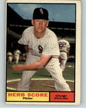 1961 Topps Baseball #185 Herb Score White Sox VG-EX 371035