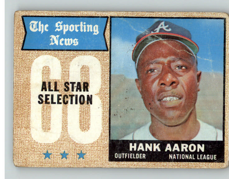 1968 Topps Baseball #370 Hank Aaron A.S. Braves FR-GD 371868