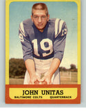 1963 Topps Football #001 John Unitas Colts VG 373171