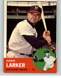 1963 Topps Baseball #536 Norm Larker Braves EX 377747