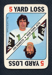 1971 Topps Football Game #003 Joe Namath Jets EX-MT 380106