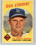 1959 Topps Baseball #287 Don Zimmer Dodgers NR-MT 382410