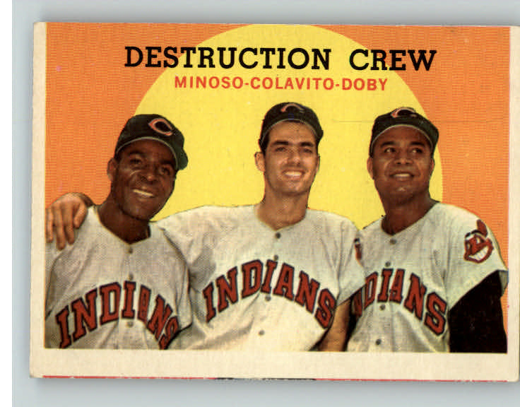 1959 Topps Baseball #166 Rocky Colavito Minnie Minoso VG-EX 382493