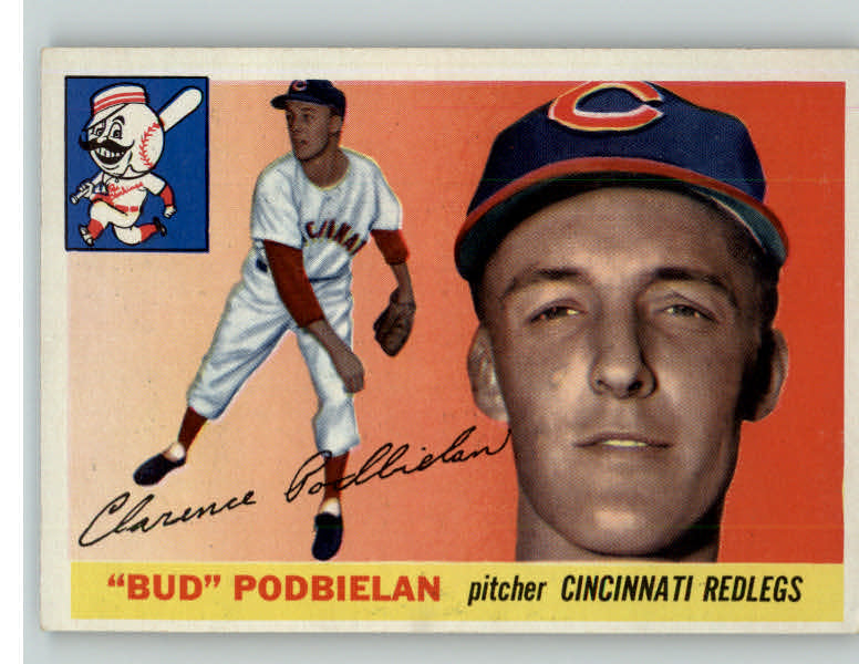 1955 Topps Baseball #153 Bud Podbielan Reds EX-MT 384690