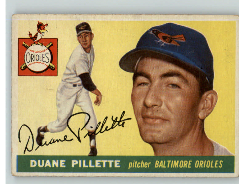 1955 Topps Baseball #168 Duane Pillette Orioles VG-EX 384701