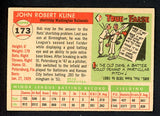 1955 Topps Baseball #173 Bob Kline Senators VG-EX 384713