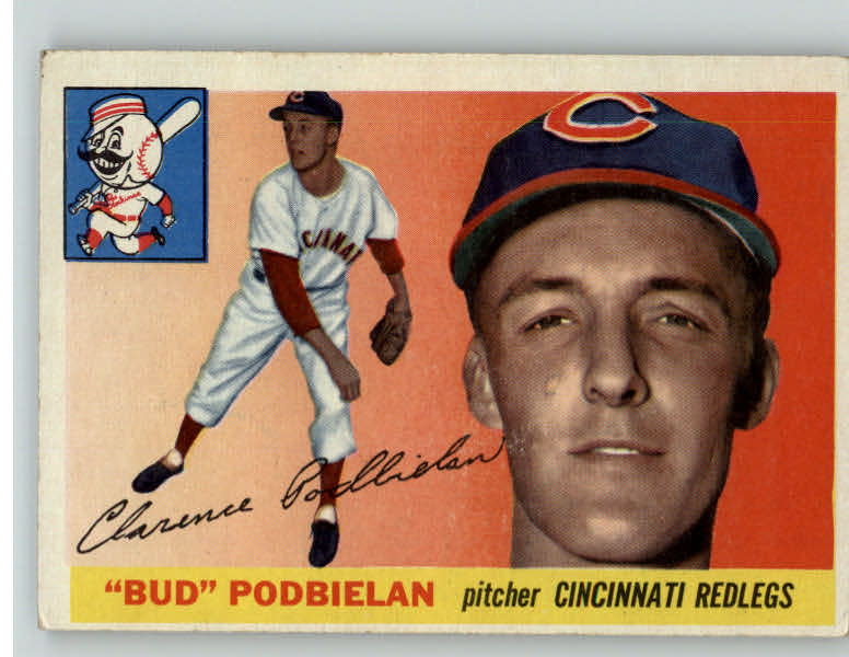 1955 Topps Baseball #153 Bud Podbielan Reds VG-EX 384746