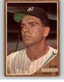 1962 Topps Baseball #065 Bobby Richardson Yankees EX 386636