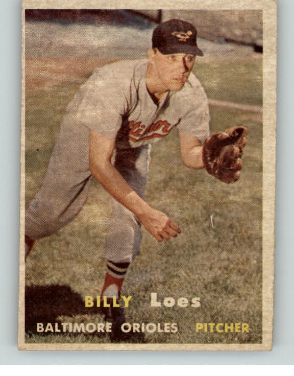 1957 Topps Baseball #244 Billy Loes Orioles EX-MT 386914