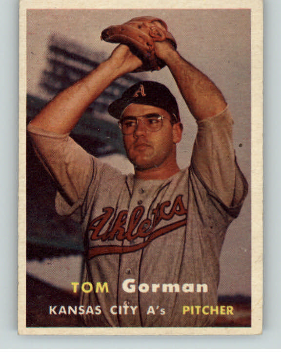 1957 Topps Baseball #087 Tom Gorman A's EX-MT 386955