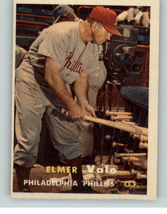 1957 Topps Baseball #054 Elmer Valo Phillies EX-MT 387008