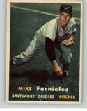 1957 Topps Baseball #116 Mike Fornieles Orioles EX-MT 387013