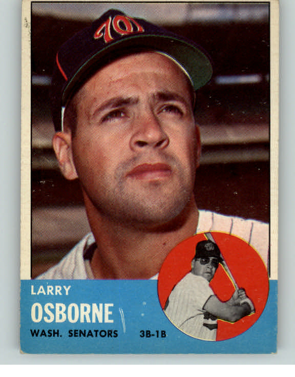 1963 Topps Baseball #514 Larry Osborne Senators EX 387485