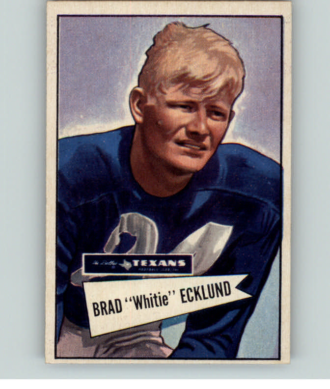 1952 Bowman Small Football #035 Brad Ecklund Texans NR-MT 389227