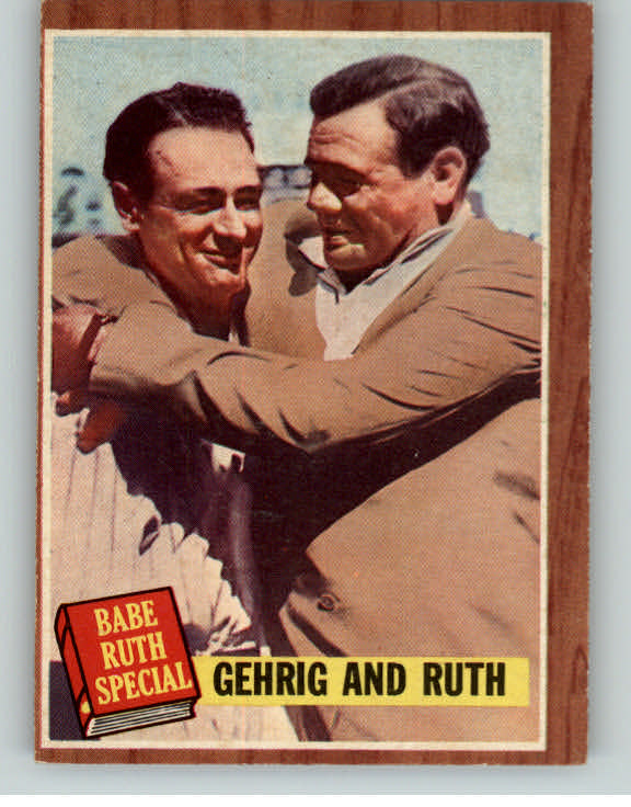 1962 Topps Baseball #140 Babe Ruth Lou Gehrig VG-EX 389559