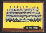 1962 Topps Baseball #251 New York Yankees Team EX-MT 389673