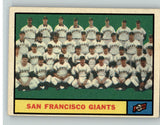 1961 Topps Baseball #167 San Francisco Giants Team EX-MT 389843