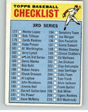 1966 Topps Baseball #183 Checklist 3 EX Unmarked 390165