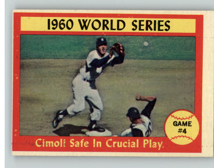 1961 Topps Baseball #309 World Series Game 4 VG-EX 390412