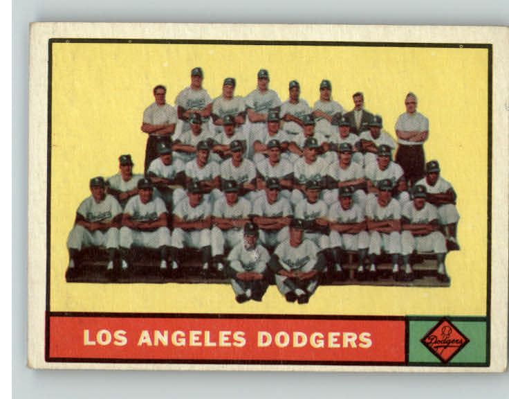 1961 Topps Baseball #086 Los Angeles Dodgers Team VG-EX 390464