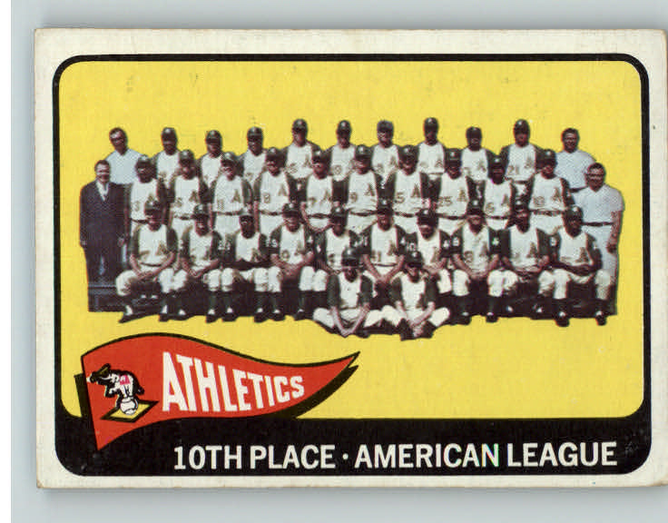 1965 Topps Baseball #151 Kansas City A's Team VG-EX 390480