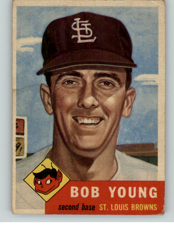 1953 Topps Baseball #160 Bob Young Browns GD-VG 393617