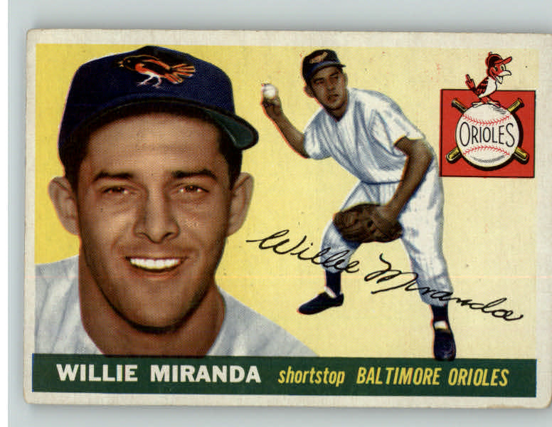 1955 Topps Baseball #154 Willie Miranda Orioles VG-EX 394383