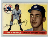 1955 Topps Baseball #158 Tom Carroll Yankees EX-MT 394416