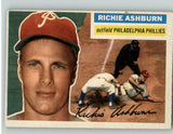 1956 Topps Baseball #120 Richie Ashburn Phillies EX-MT Gray 394944