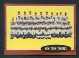 1962 Topps Baseball #251 New York Yankees Team EX+/EX-MT 395347