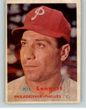 1957 Topps Baseball #241 Joe Lonnett Phillies EX-MT 398338