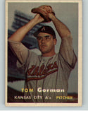 1957 Topps Baseball #087 Tom Gorman A's EX-MT 398357