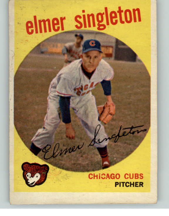 1959 Topps Baseball #548 Elmer Singleton Cubs VG 400333