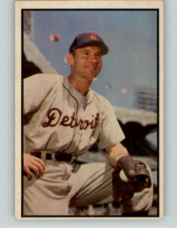 1953 Bowman Color Baseball #091 Steve Souchock Tigers EX-MT 400672