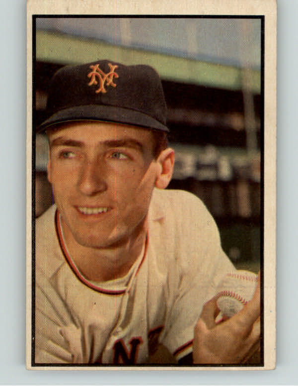 1953 Bowman Color Baseball #126 Al Corwin Giants EX 400682