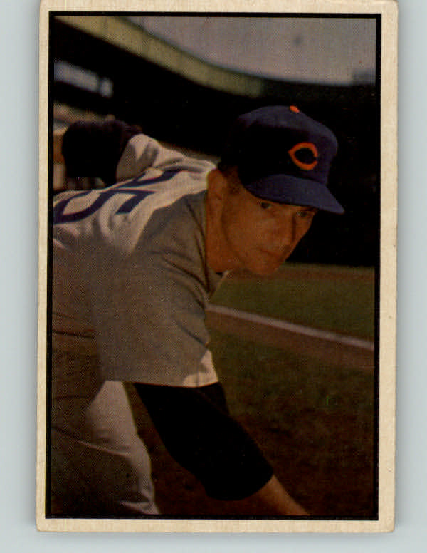 1953 Bowman Color Baseball #154 Turk Lown Cubs EX 400697