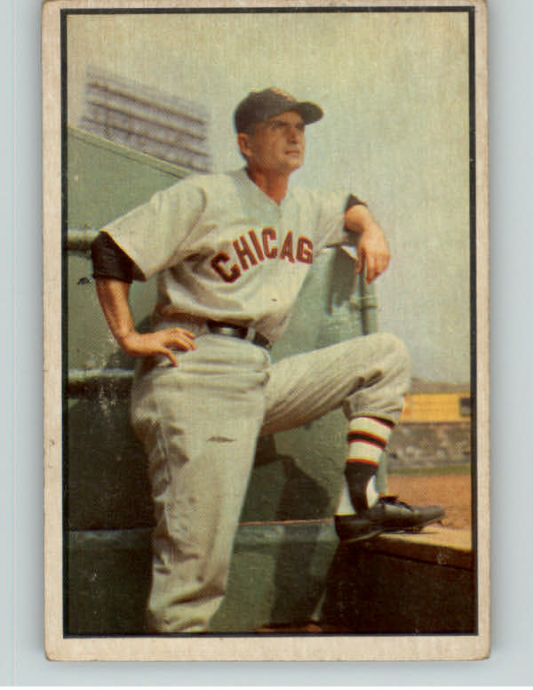 1953 Bowman Color Baseball #039 Paul Richards White Sox VG-EX 400825