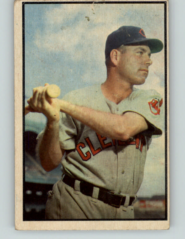 1953 Bowman Color Baseball #119 Dale Mitchell Indians VG 400910