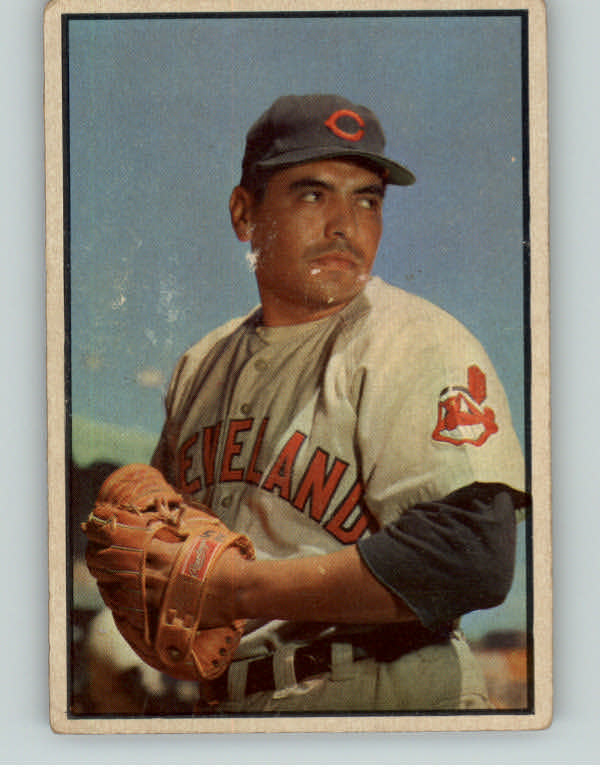 1953 Bowman Color Baseball #043 Mike Garcia Indians GD 401003