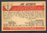 1953 Bowman Color Baseball #082 Joe Astroth A's GD Back Damage 401009