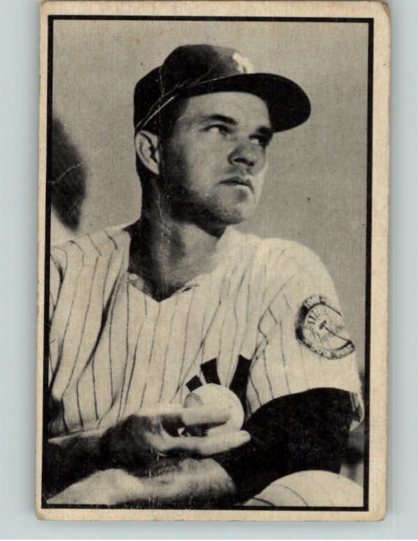 1953 Bowman Black & White Baseball #025 Johnny Sain Yankees FR-GD 401073