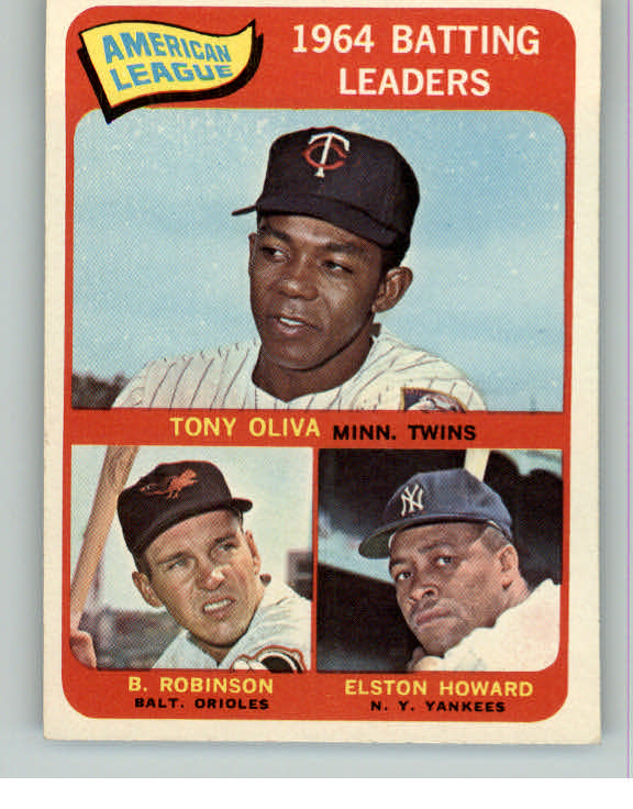 1965 Topps Baseball #001 A.L. Batting Leaders Robinson NR-MT 414799