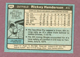 1980 Topps Baseball #482 Rickey Henderson A's NR-MT 423377