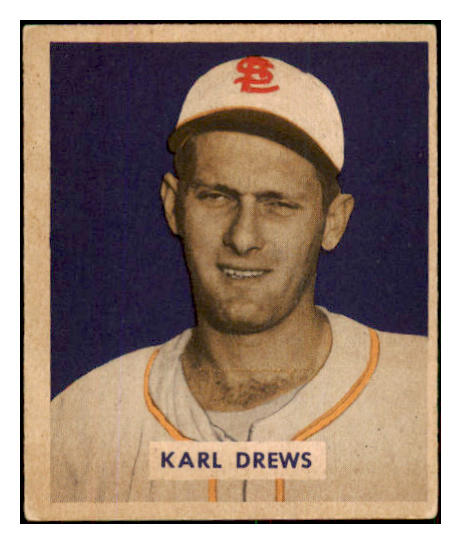 1949 Bowman Baseball #188 Karl Drews Browns EX+/EX-MT 437015