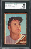 1962 Topps Baseball #200 Mickey Mantle Yankees SGC 4.5 VG-EX+ 445297