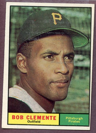 1961 Topps Baseball #388 Roberto Clemente Pirates VG-EX/EX 446195